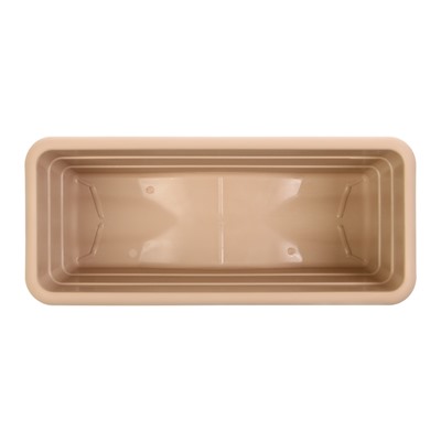 Ящик балконный для цветов, 6 л, 40×17×13.5 см, пластиковый, цвет капучино
