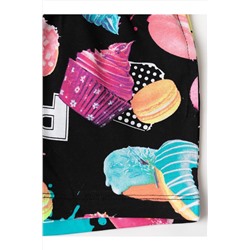 Комплект трикотажный для девочек: фуфайка (футболка), шорты PLAYTODAY, 1240326