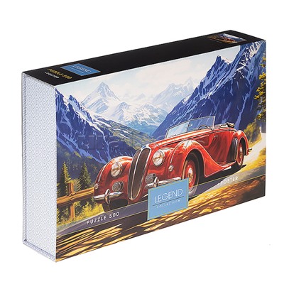 Пазлы 500 "Premium" LEGEND "Авто в горах"