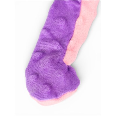 Мягкая игрушка для собак «Осьминог», 45 см, с пищалкой, шуршащая, фиолетовая