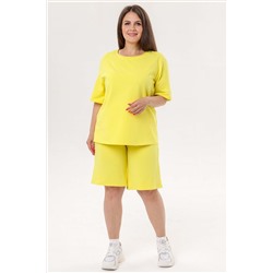 Шорты футер 2-х нитка  106/14/Желтый