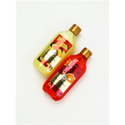 Подарочный набор новогодний косметики в деревянной корзине: гель для душа, пена и полотенце, URAL LAB