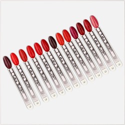 Гель лак для ногтей, с блёстками, трехфазный, 8 мл, LED/UV, красный (77)