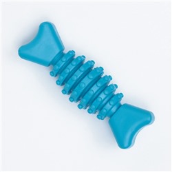 Жевательная игрушка для собак «Конфетка», 12 см, TPR, голубая