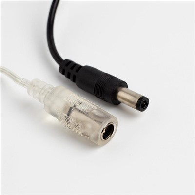 УЦЕНКА Гирлянда «Нить», 20 м, роса, IP20, 200 LED, 12 В, серебристая нить, свечение мульти