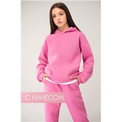 Теплый костюм для девочки из футера с начесом Happyfox