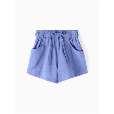 Шорты из муслина для девочек KAFTAN, рост 152 см, фиолетовые