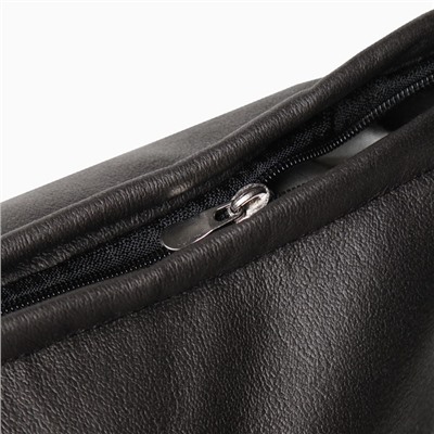 Наволочка декоративная «Этель», 45×45 см, кожзам, чёрная