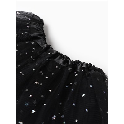Юбка детская KAFTAN «Звездочки», чёрный, длина 17 см