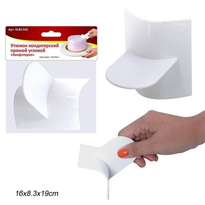 Утюжок кондитерский прямой уголовой Конфитерия / VL80-342 /уп 12/144/