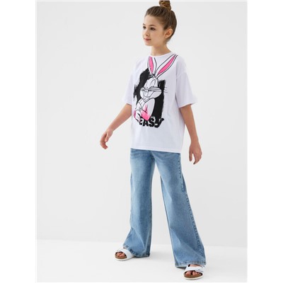 Фуфайка трикотажная для девочек (футболка)