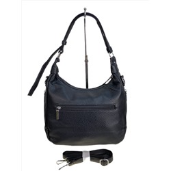 Женская сумка из искусственной кожи и натуральной замши, цвет черный