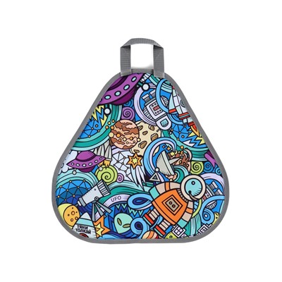 Ледянка мягкая Space, треугольная, d=41 см, толщина 1.2 см, рисунок МИКС