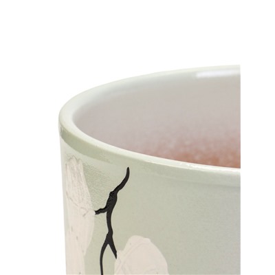 Горшок для цветов «Листья», 1.7 л, d=15.5 см, h=15 см, керамический, с поддоном