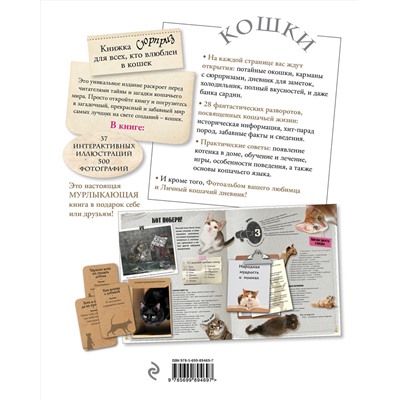 Эксмо "Кошки. Книжка-сюрприз для всех, кто влюблен в кошек"