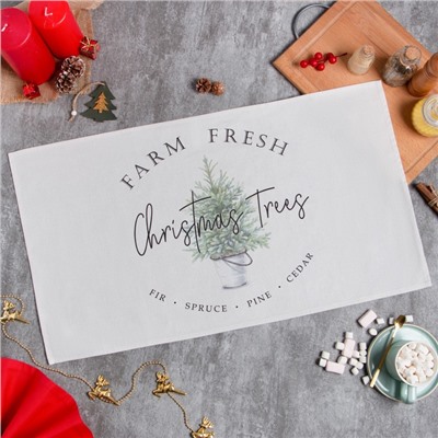 Полотенце «Этель» Christmas tree 40×73 см, 100% хл, саржа 190 г/м²