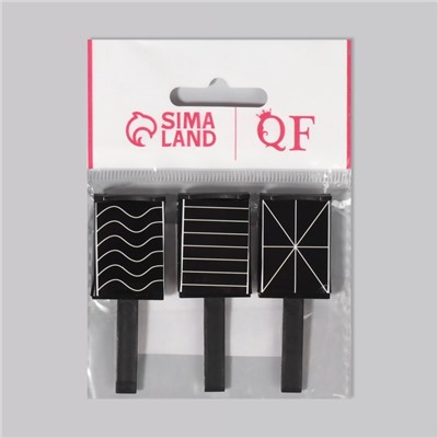 Набор магнитов для лака, 3 вида, 6×2 см