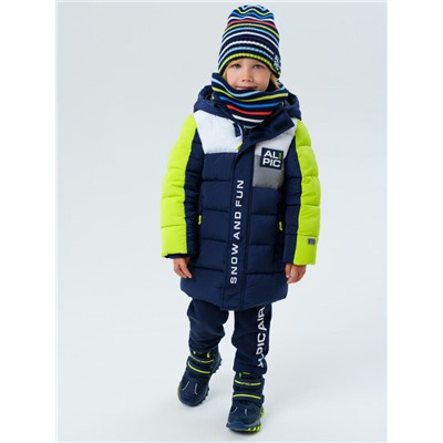 Комплект трикотажный для мальчиков: шапка, снуд