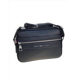 Сумка мужская из искусственной кожи, цвет черный