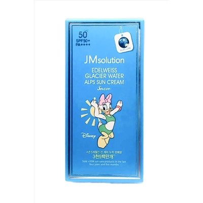 Jmsolution Охлаждающий солнцезащитный крем / Edelweiss Glacier Water Alps Moist Suncream Snow SPF50+/PA++++ Disney Daisy Duck, 50 мл KRISTALLER, 1109972