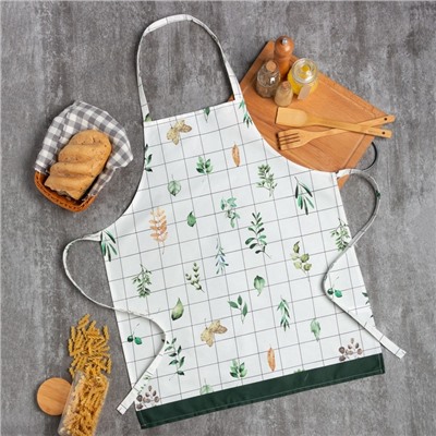 Фартук «Этель» Flora 60×70 см, 100% хлопок, саржа 190 г/м²