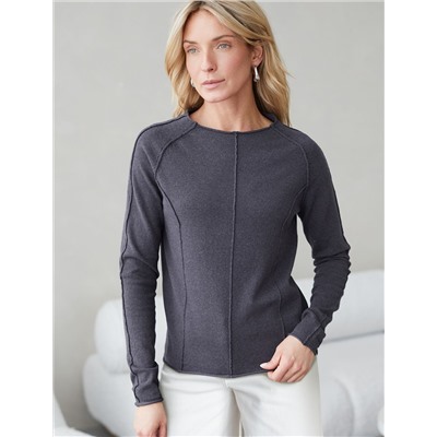 Джемпер тонкой вязки из хлопка с нейлоном