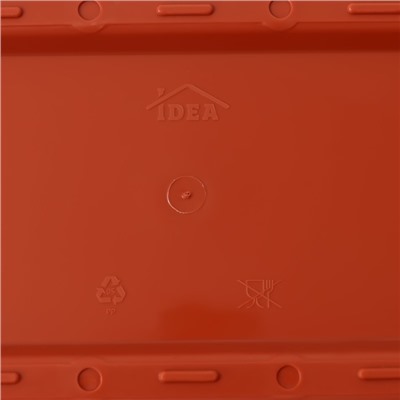 Балконный ящик для цветов «Алиция», 15 л, 80×18×15 см, с поддоном, цвет терракотовый