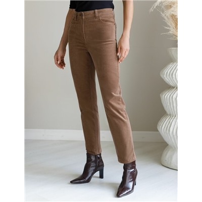 Брюки из эластичного микро-вельвета