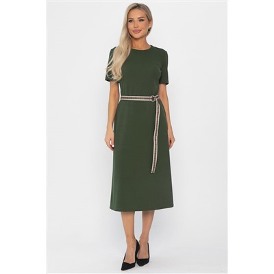 Платье трикотажное Парижанка (зеленое) П14415-10М