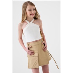 Юбка-шорты текстильные для девочек PLAYTODAY, 1240250