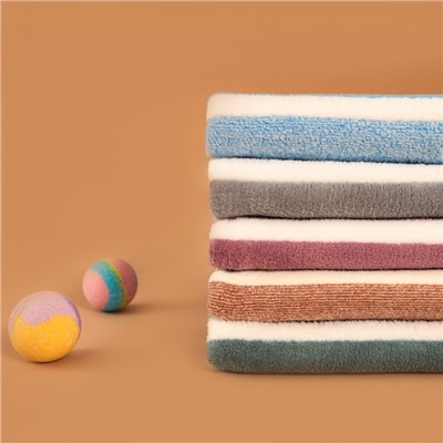 Полотенце банное «Этель. Геометрия», 70×140 см, фиолетовое