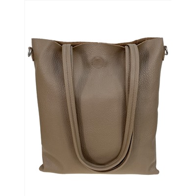 Женская сумка из искусственной кожи, цвет бежевый