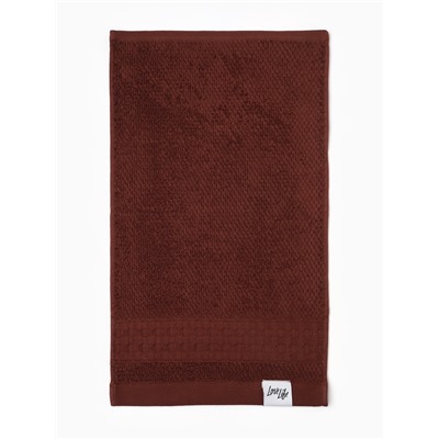 Полотенце махровое LoveLife «Регистан» 70×130 см, коричневое, 100% хлопок, 500 г/м²