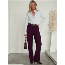 Блузка прилегающего силуэта из хлопка