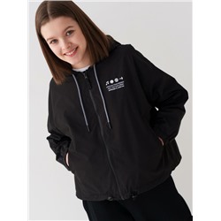 Куртка текстильная с полиуретановым покрытием для девочек (ветровка)