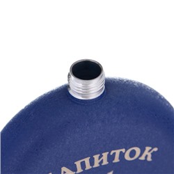 Фляжка «Напиток №1», нержавеющая сталь, круглая, 150 мл 5 oz