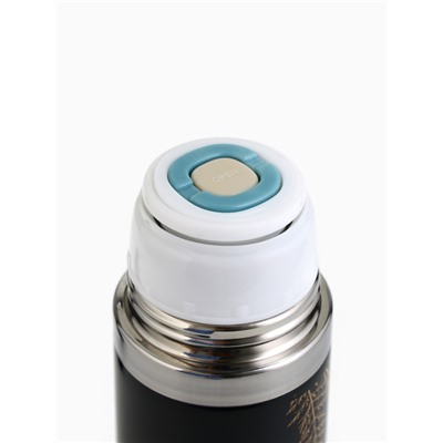 Термос с подвесом новогодний «Тепла и уюта», 500 мл, чёрный