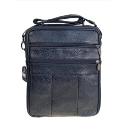 Сумка мужская  из натуральной кожи, цвет черный