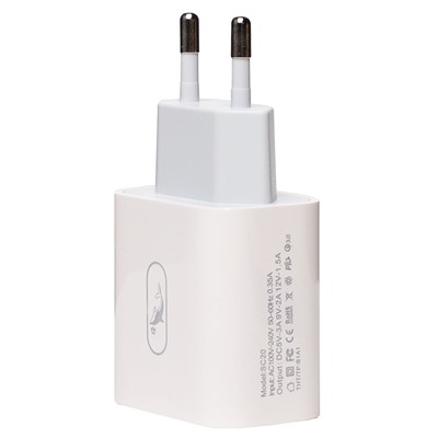 Адаптер Сетевой SKYDOLPHIN SC38 Type-C 2,4A/12W (white)