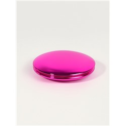Зеркало складное «Металлик», d=6.5 см, с увеличением х2, розовое