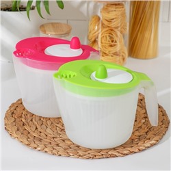 Сушилка для зелени с мерным кувшином, пластик, 21×16.7×16.5 см, МИКС