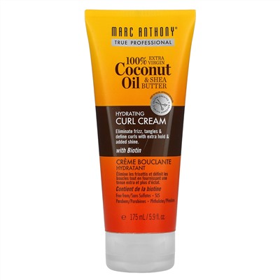 Marc Anthony, 100% Extra Virgin Coconut Oil & Shea Butter, Curl Cream, 5.9 fl oz (175 ml)