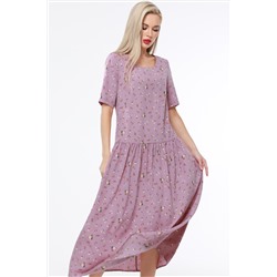 Платье длинное в цветочек