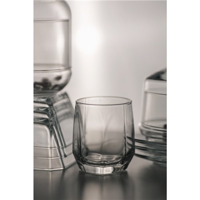 Набор стаканов Lav «Алмаз», 215 мл, 7×8 см, 6 шт., стекло, прозрачный