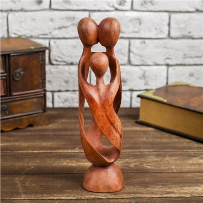 Фигурка «Семья», 30×8×8 см, дерево, коричневая