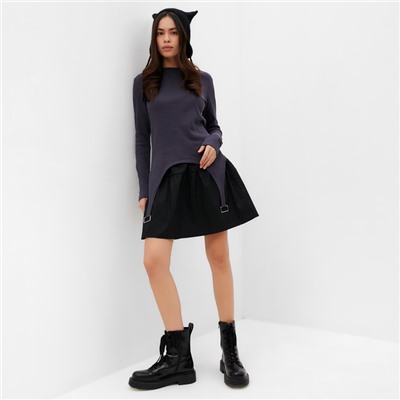 Юбка мини женский MIST, размер 44, чёрный