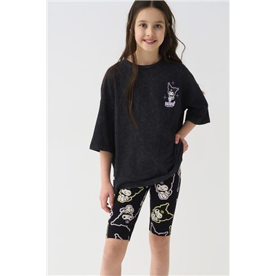 Брюки трикотажные для девочек (легинсы укороченные), 2 пары в комплекте PLAYTODAY, 1243232