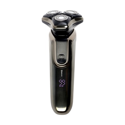 Электробритва Sakura SA-5433BK, роторная, 3 плавающие головки, LED дисплей, 5 Вт, АКБ, чёрная