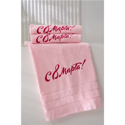 14418/14 "8 марта"полотенце махровое плотность 350гр