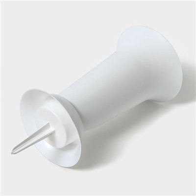 Ваза для цветов под срезку, 2.8, с колышком, пластик, белая